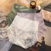 High-waisted panties women's belly cotton crotch ice silk lace underwear girl sexy seamless briefs