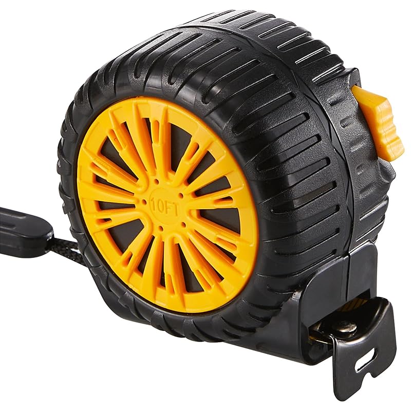 Tape Measure 10 Ft, Self-Locking Retractable Measuring Tape, Inch/Metric Scale, Easy to Read, Perfect for Construction, Carpenters, Handicrafts 10FT