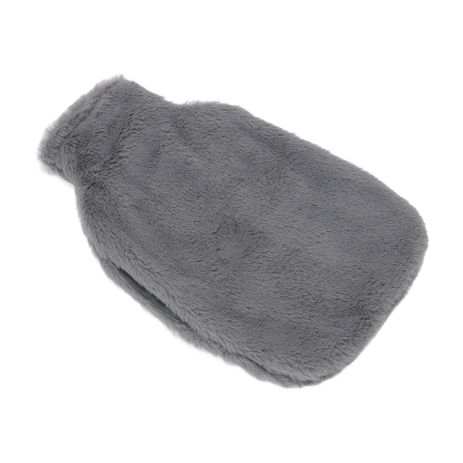 

2000ML Hot Water Jug Bag Rubber Double Sided Hand Inserted Large Explosionproof Hot Water Pack for Home Back Pain темно-сірий