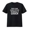 Mens This Is My Human Costume I M Really A Couch T Shirt Black X Large vintage Washed designer clothes Slightly Soft Stretched