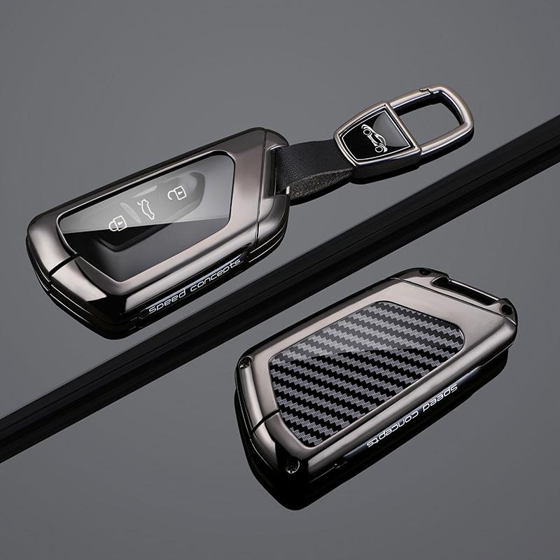 Car Key Case Cover Protect Shell Bag For Vw Volkswagen Golf 8 Mk8 Id.3 Id.4 Cupra Skoda Octavia A8 Seat Leon Mk4