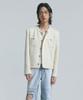 Ten Past Seven Collarless Tweed Jacket (2 Colors)