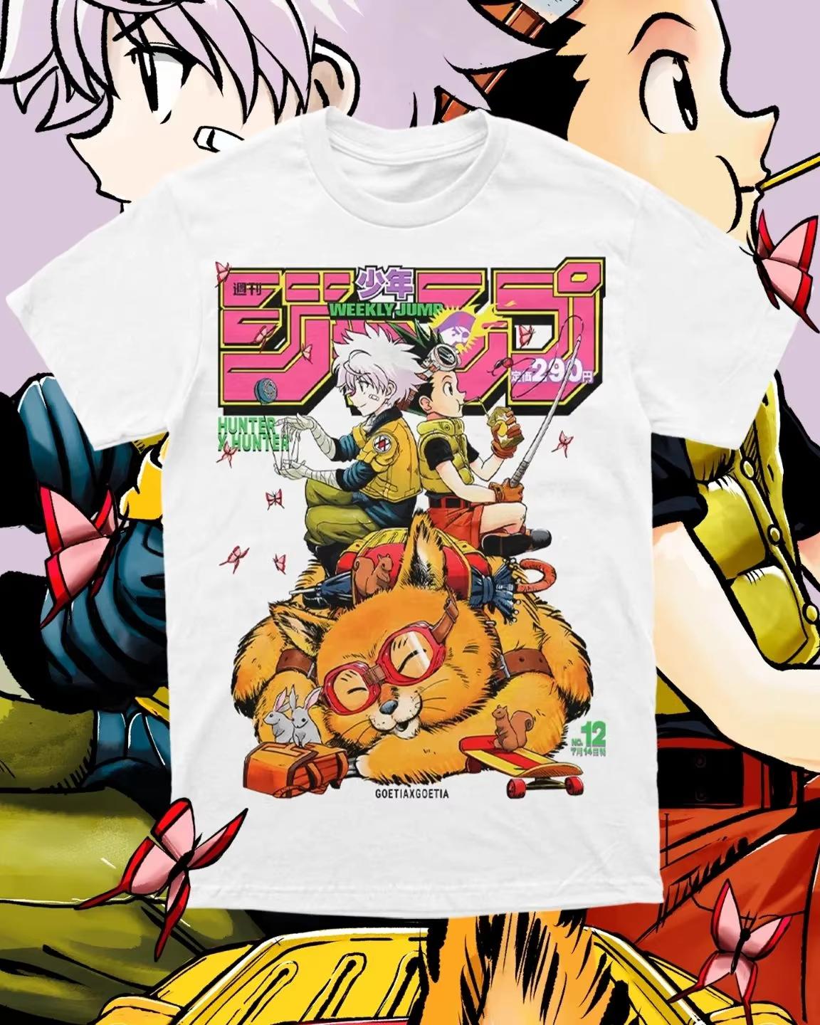 

Hunter X Hunter Anime Gon Hisoka Printed Tshirt Mens and Womens Tshirt Mens Top Sports Tshirt Mens Tshirt Summer New Tee 4XL