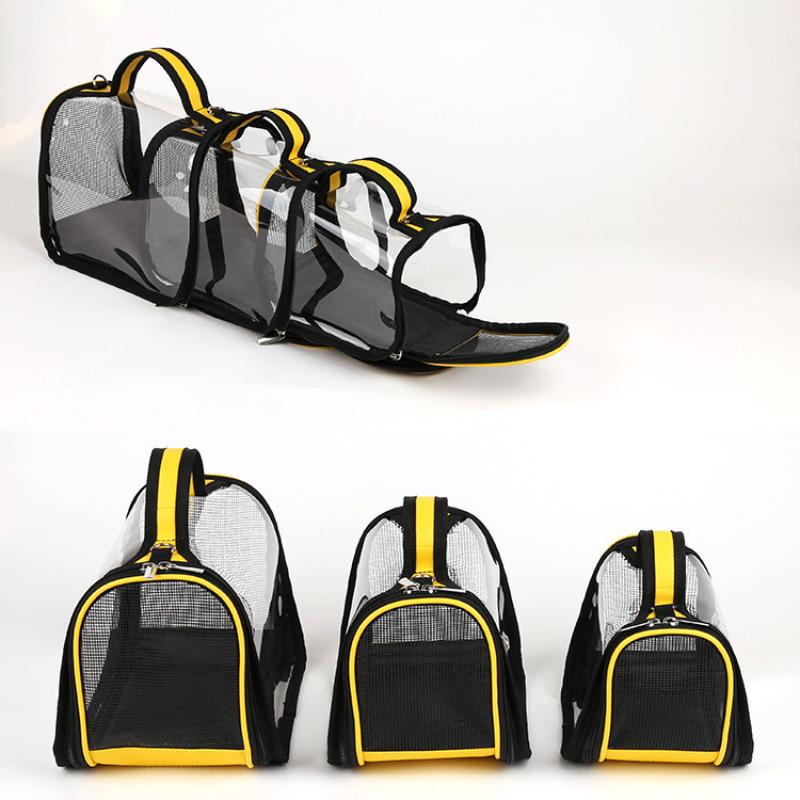 Haustierbedarf Transparentes Raumfach Kleine Haustiertasche Mitnehmtasche Tragbarer Haustierkäfig