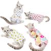 Cat Surgery Recovery Suit for Anti-licking Wounds or Skin Diseases Breathable Cat Neutering Clothing Puppy Kitten Care Clothes