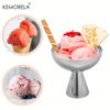 Stainless Steel Dessert Cups, Round Pudding Cups & Ice Cream Bowls for Salad Fruit, Party Wedding Restaurant Serving Set