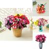 Vibrant Artificial Pansy Silk Fake Flowers With Butterfly Orchid For Stunning Wedding Decor