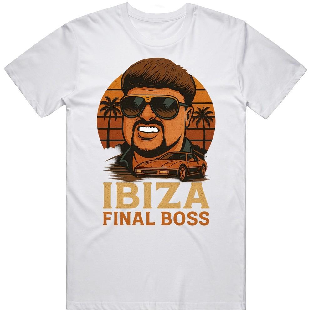 

Ibiza Final Boss Caricature Funny Gift Idea T Shirt 4XL