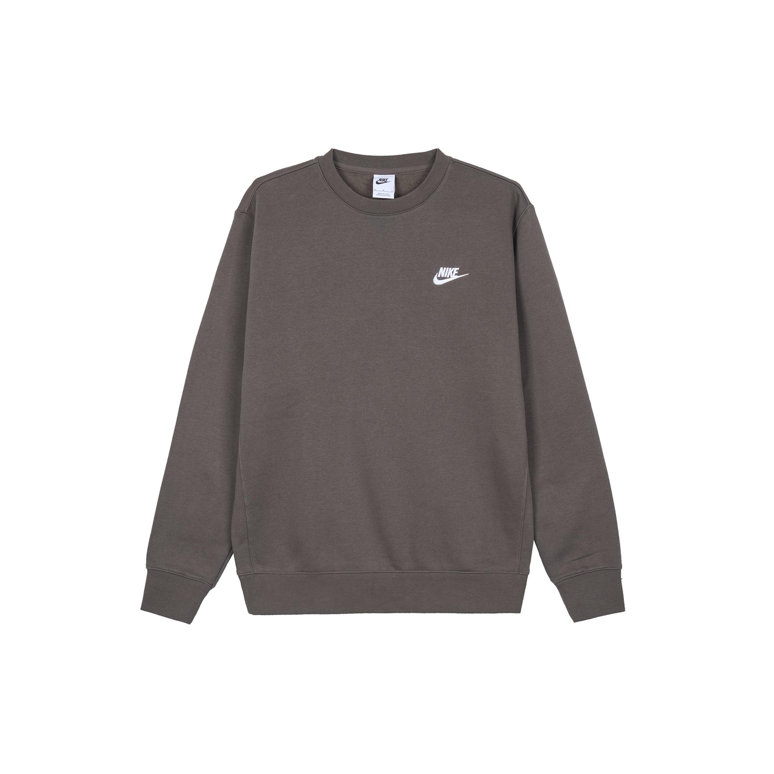 Nike Sportswear Club Fleece Stay Warm Sports Round Neck Pullover Brown Dark brown Men s BV2663-004 XXL