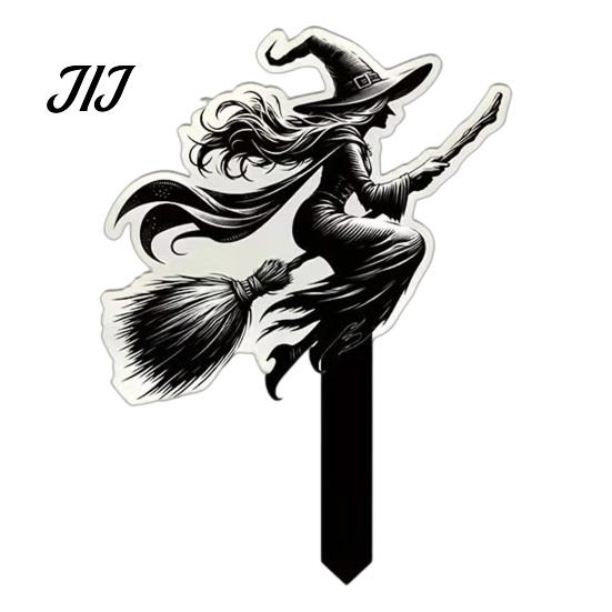 Durable Garden Stakes Halloween Ground Stake Art, Decorative Acrylic Yard Sculpture, Waterproof Easy Install Sign, Weather Resistant Lawn Ornament for
