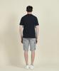 Panicalle Navy Johnny Collar Polo Shirt