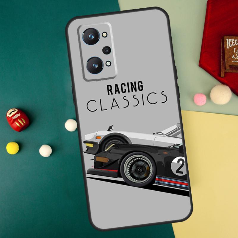 Rennstreifen Rennfahrer Auto Für Realme GT Neo5 GT3 GT5 9 10 11 12 Pro Plus C25s C21Y C30 C33 C35 C51 C53 C55 C31 Hülle
