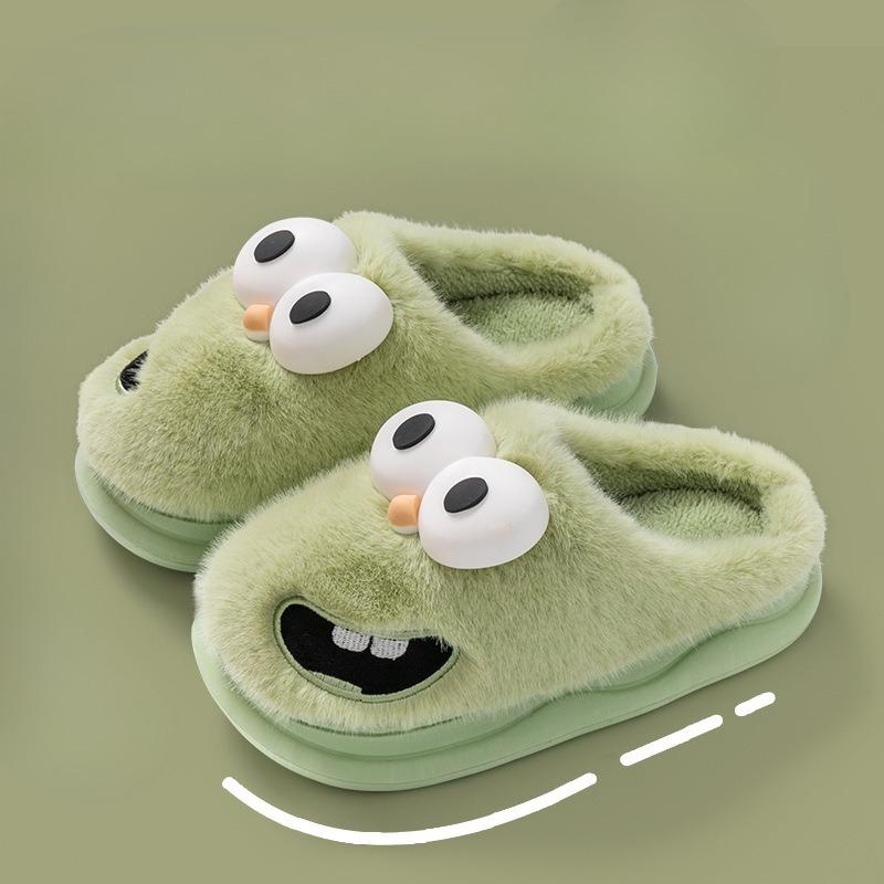 New Cotton Shoes, Anti-slip and Warm Indoor Home, Plush Slippers, Women's Shoes