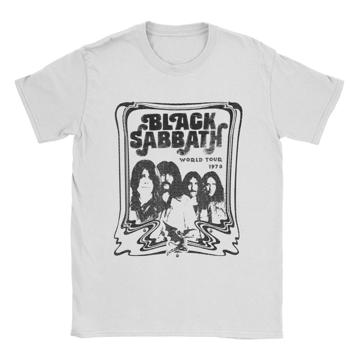 

Винтажная черная футболка Cool Sabbaths для мужчин, с круглым вырезом, 100% хлопок, футболка с коротким рукавом, оригинальная одежда XXXXXL белый