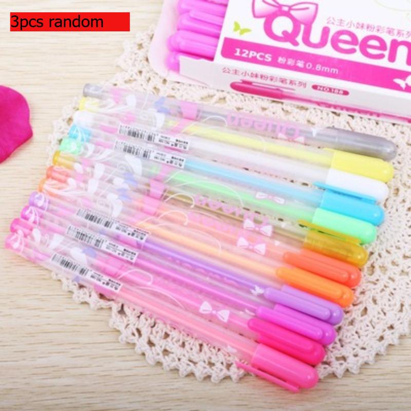 

Gift Kawai Pen Pastel Album Candy Color Brush DIY Handmade Diary Gouache Office School Supplies Lovely Stationery Writing
