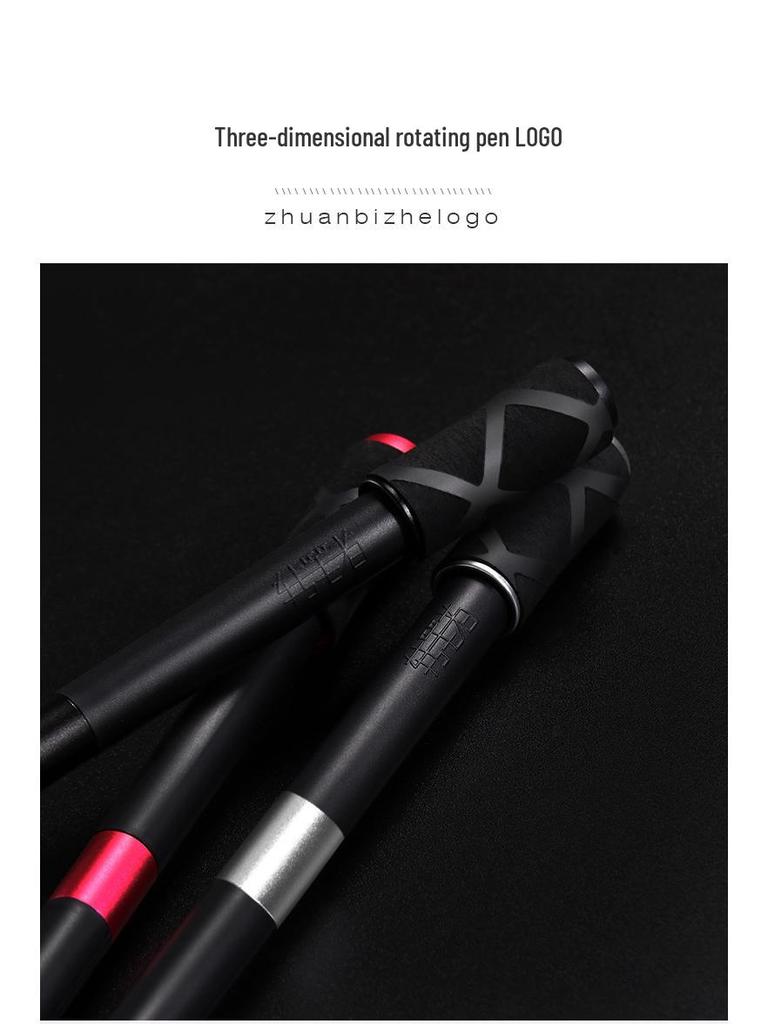 Black Whirlwind Rotating Decompression Pen for Beginners - Douyin Trendy Toy