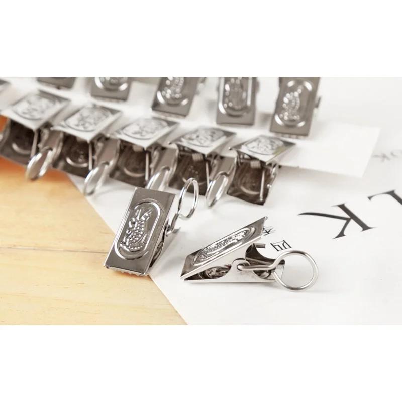 20 sztuk Klipsy do zasłon z żelaznymi kółkami Krokodylkowe haczyki do zasłon Dwurzędowy zacisk z ząbkami