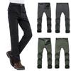 Winter Mens Thick Work Pants Windproof Tactical Outdoor Fleece Trousers Thermal
