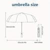 1pc Love Ribbon Automatic Open/close Umbrella, 8-Rib sturdy structure, Auto Folding/Opening, Portable Travel Umbrella for Women, c14