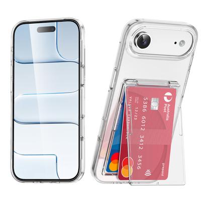 New Product for IPhone17Air Frosted Card Holder Holder 16 Phone Case 15Pro Anti-Scratch 14 Phone Protective Cover