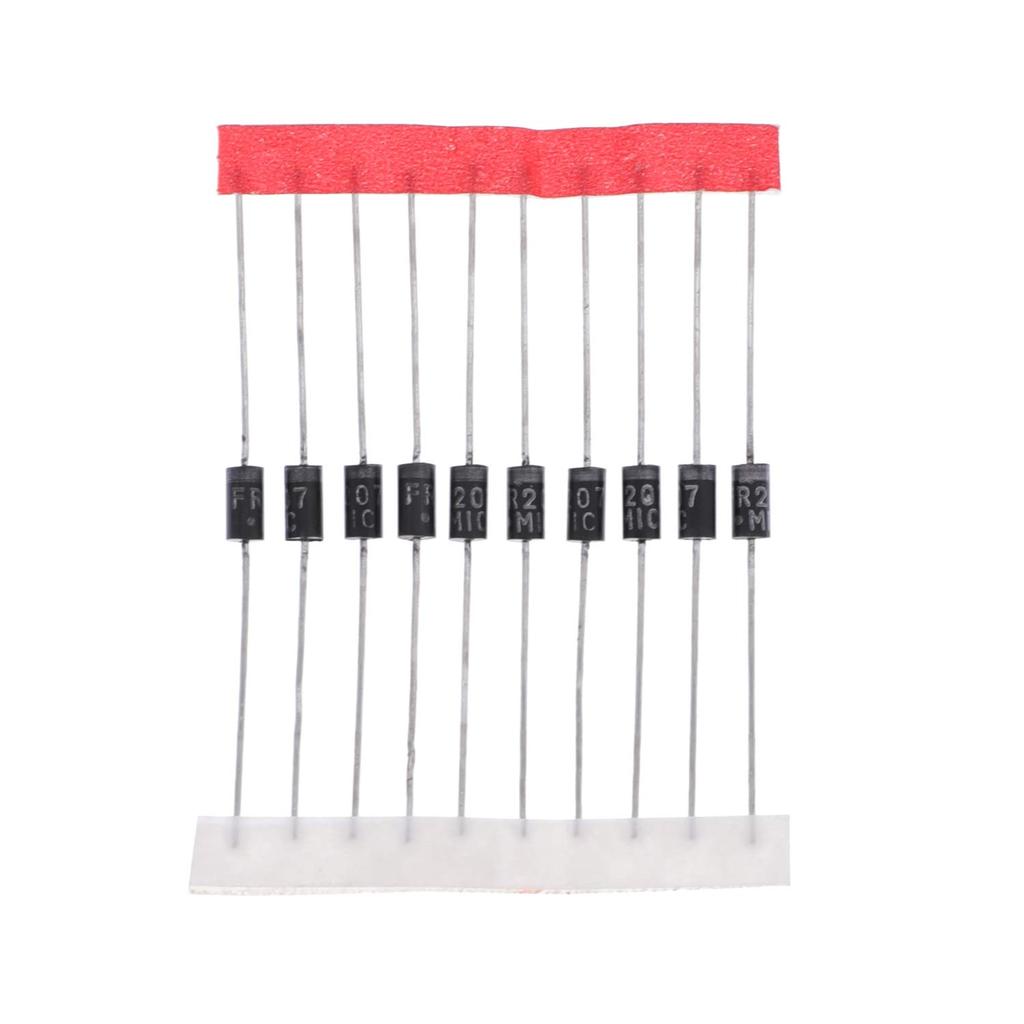 HUABAN 50PCS FR207 Ultra Fast Recovery Rectifier Diode 2A 1000V 150-500ns DO-15 (DO-204AC) Axial 2 Amp 1000 Volt