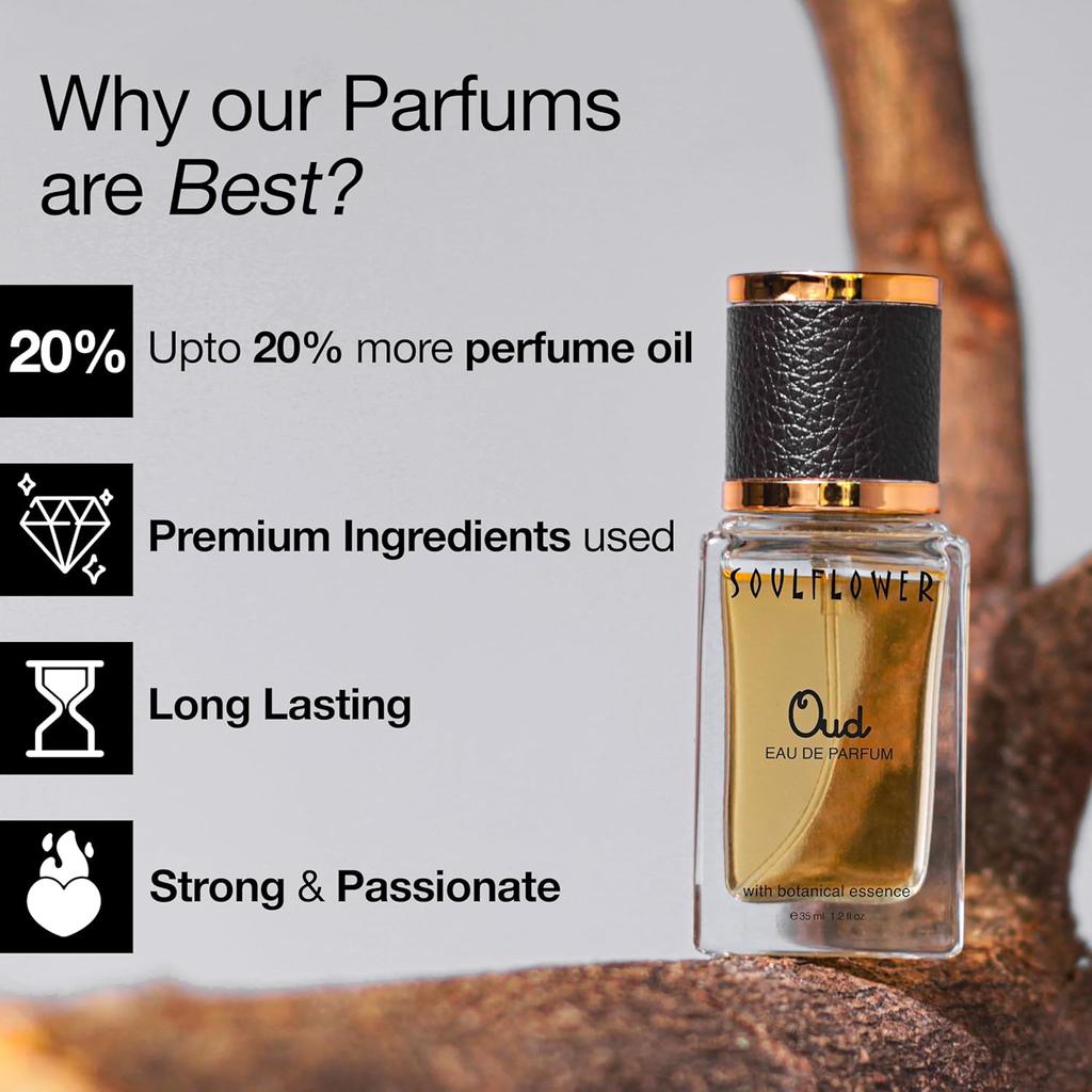 Luxury Perfume Gift Set for Men & Women | Oudh, Overthinker, Mystique |Saffron, Fresia, Peach, Woody, Floral|Refreshing,  | 100ml (Pack of 3)