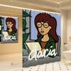 Cartoon D-Daria Pattern Bathing Curtain Bathroom Shower Curtain Waterproof With 12 Hooks Home Deco