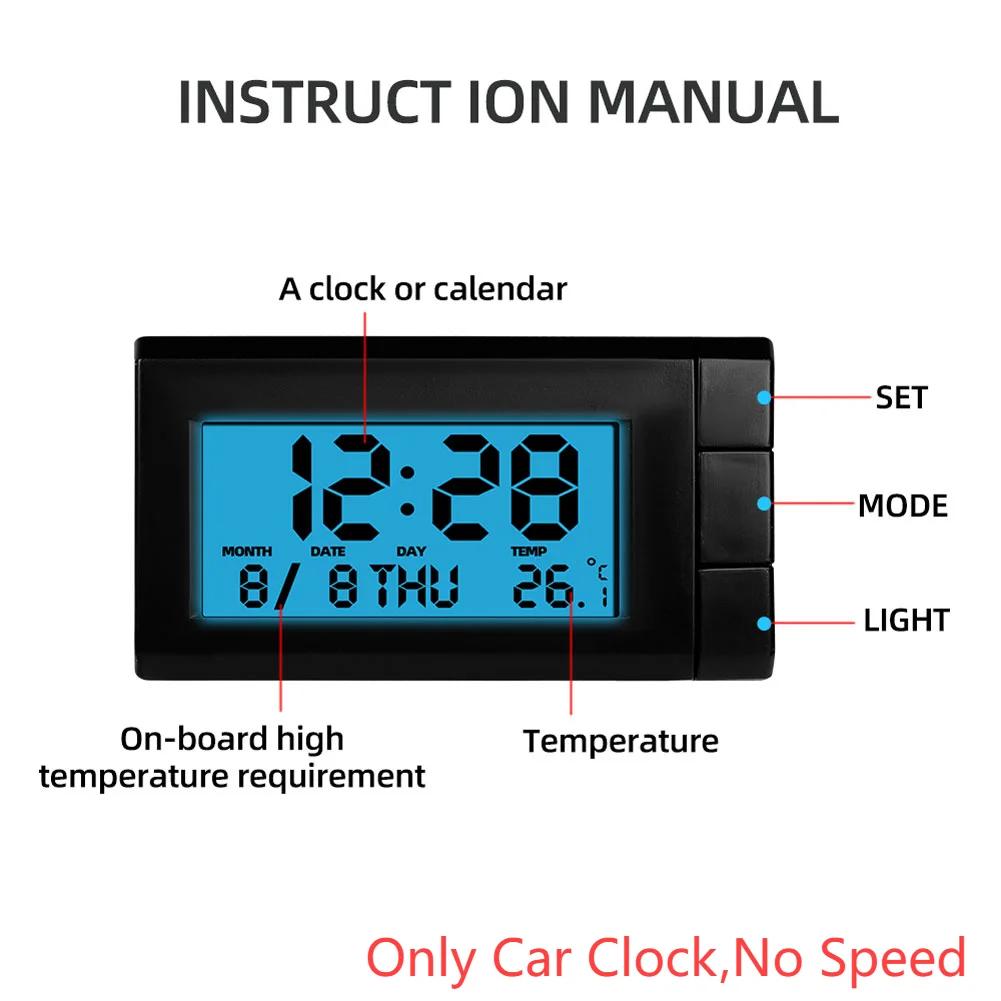 

Автомобильный HUD Универсальный проекционный дисплей КМ/ч/МФ/ч Спидометр GPS 2,8 дюйма Большой шрифт Цифровой измеритель скорости Часы Датчик Автомобильный аксессуар