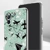 Premium Airplane Pattern Phone Case For Xiaomi Mi Poco X6 X5 NFC X3 F6 F5 Pro F4 F3 15 14T 14 13T 12T 12 13 Lite 11 Clear Cover