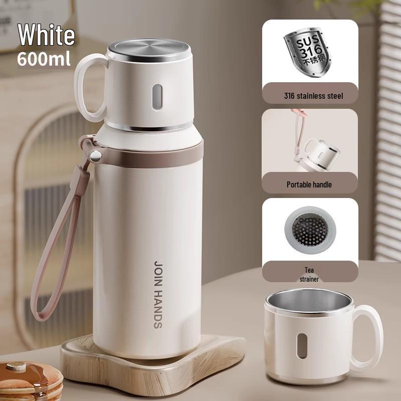 Large-Capacity 316 Stainless Steel Thermos with Tea Infuser