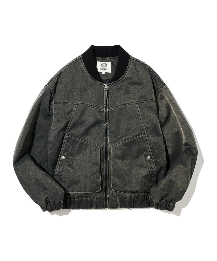 NONTYPE Sector Washed Ma-1 Bomber (Charcoal)