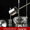 Homeglen Edelstahl Weinlöffel & Trichter Set