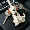 Cute Pu Leather Puppy Bag Charms Cartoon Design Soft Texture For Backpack Key Dog Lovers Gifts