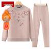 Elderly Women's Plus Velvet Pullover Sweater