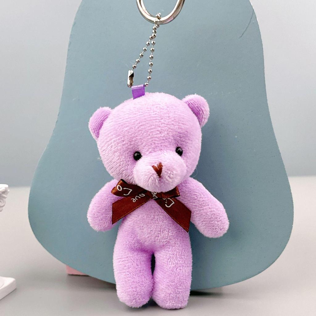 Portachiavi Ciondolo Tuta Peluche Orsacchiotto - Piccolo Giocattolo Regalo