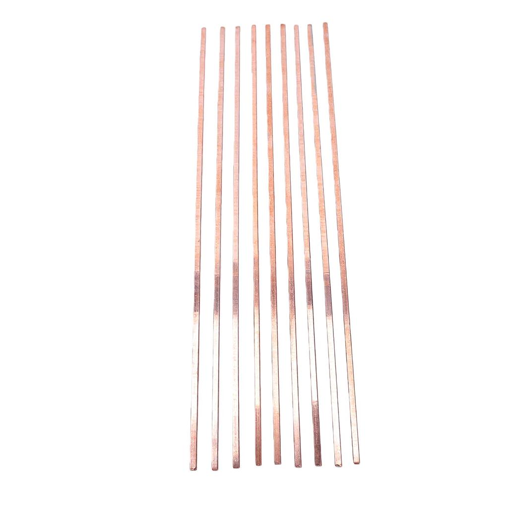 20 Pcs Silver Solder Brazing Rods BCuP 5 15percent Silver Flat Welding Rods 0.05x0.13x10 Inches for HVAC Refrigeration