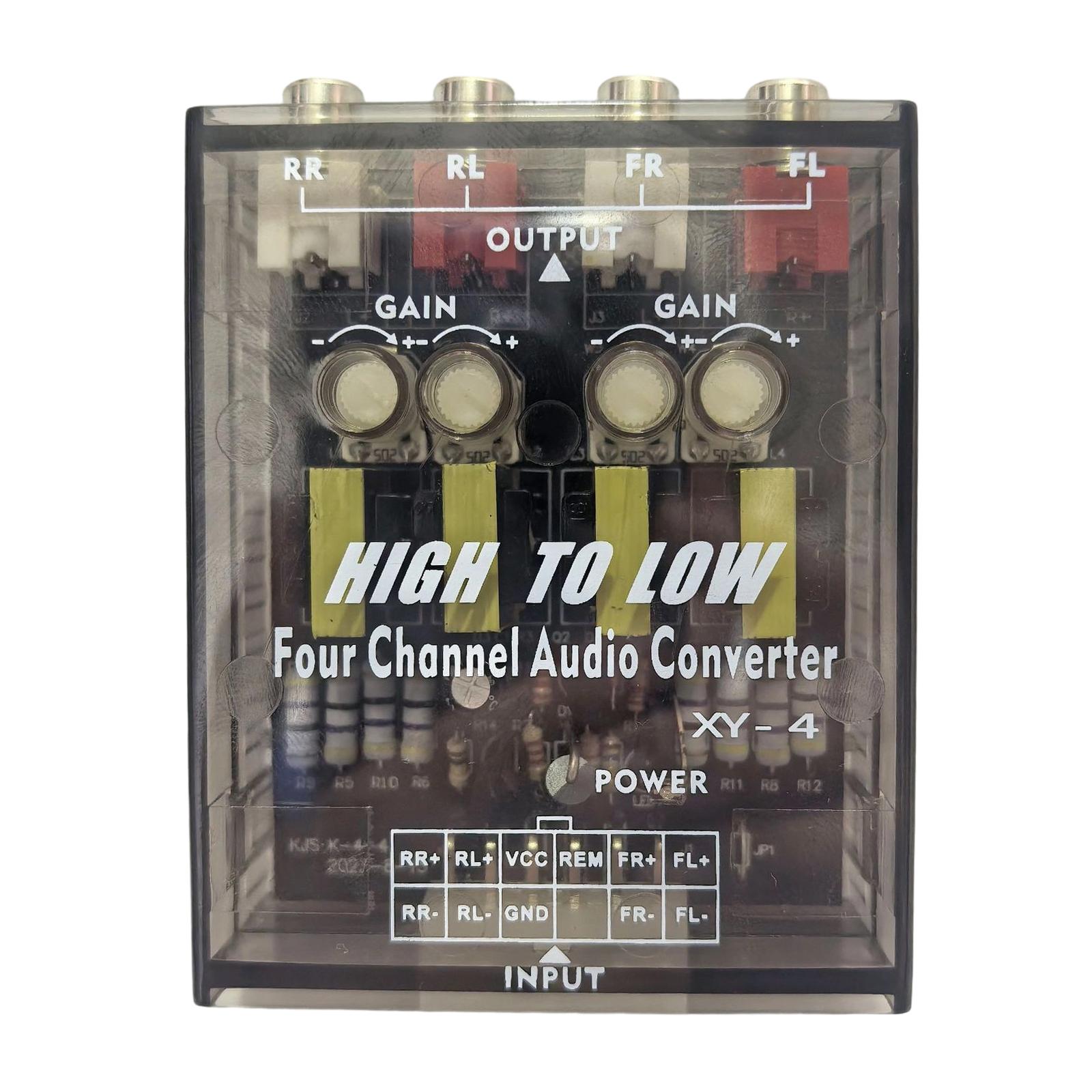 Multi Channel Car Stereo Converter 4 Way Sound Distribution Box Optimized for Amplifiers & Subwoofers In Vehicles 1