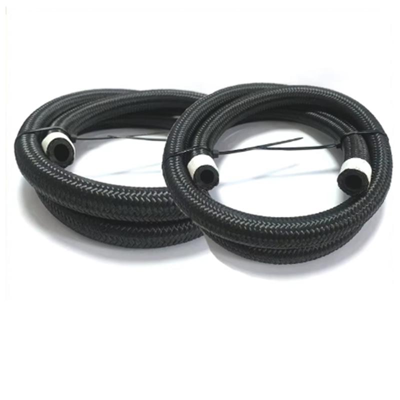 Enhanced Car General Nylon Braided Fuel Hose 1M 3M 5M AN4 AN6 AN8 AN10 AN12 CPE Rubber Oil And Gas Cooler Fuel Hose Kit
