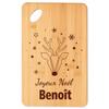Cutting Board / Appetizer Tray - PLANETEE - Merry Christmas Benoît Deer - Bamboo - Christmas Pattern - Christmas Gift