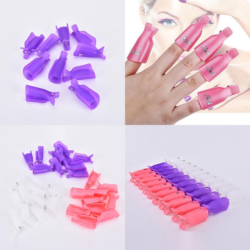 Plastic Nail Soak Off Uv Gel Art Polish Remover Wrap Gelish Clip Cap