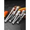 Heavy Duty Non-Slip Stainless Steel Food Tongs for Barbecue Grill Kitchen Accessory Meat Salad Bread Clip Cooking Buffet