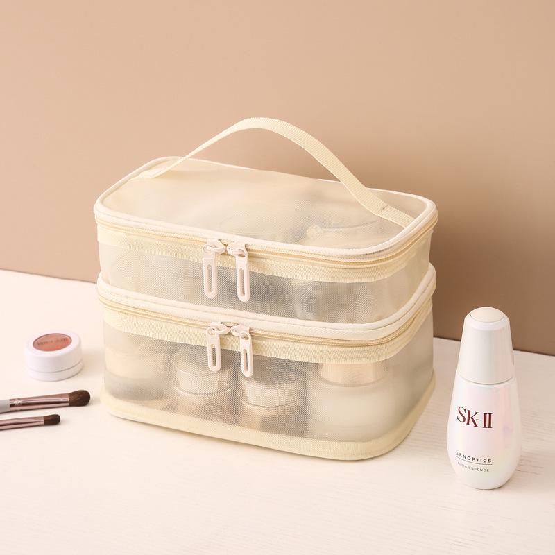 Portable Large-Capacity Toiletry and Cosmetic Bag with Palace Style and Optional Logo