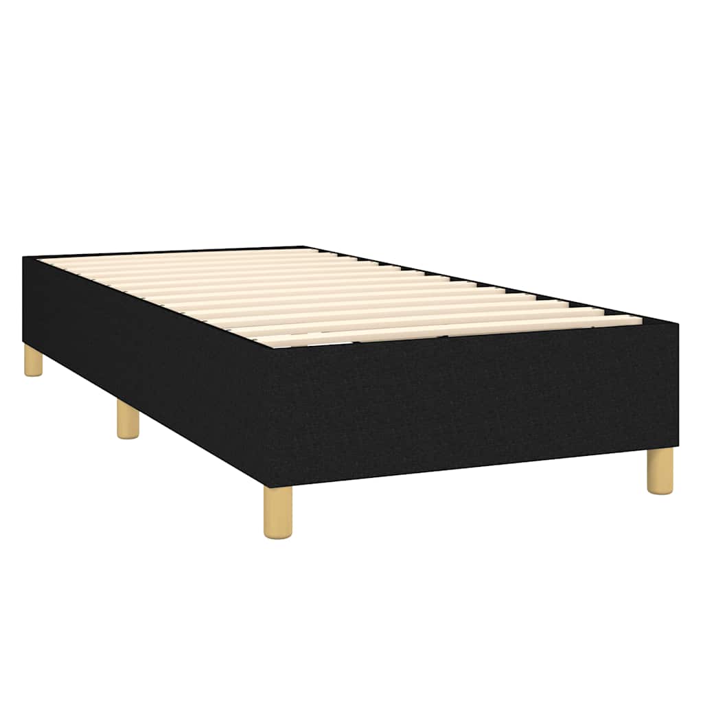 Box Spring Bed with Mattress Black 80 x 200 cm Fabric