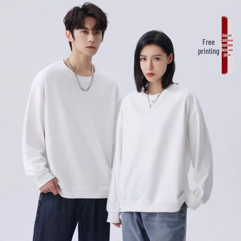 Douyin-Inspired Loose Round Neck Long Sleeve Autumn Hoodie - Korean Style Women's Fashion