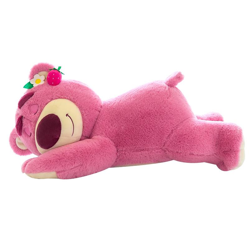 

MINISO 40/50cm Lotso Cute Plush Toys Cartoon Strawberry Bear Plush Doll Soft Pillow Kawaii Anime Bear Stuffed Doll Girls Gifts about 30cm