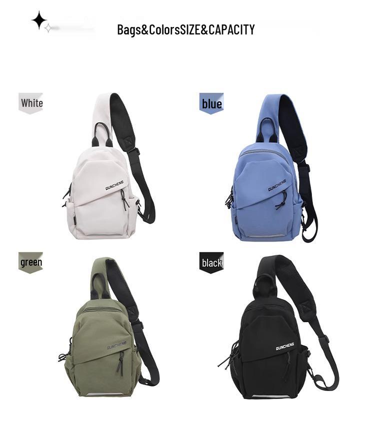 Unisex Lightweight Crossbody Chest Bag for Cycling, Hiking, and Sports
