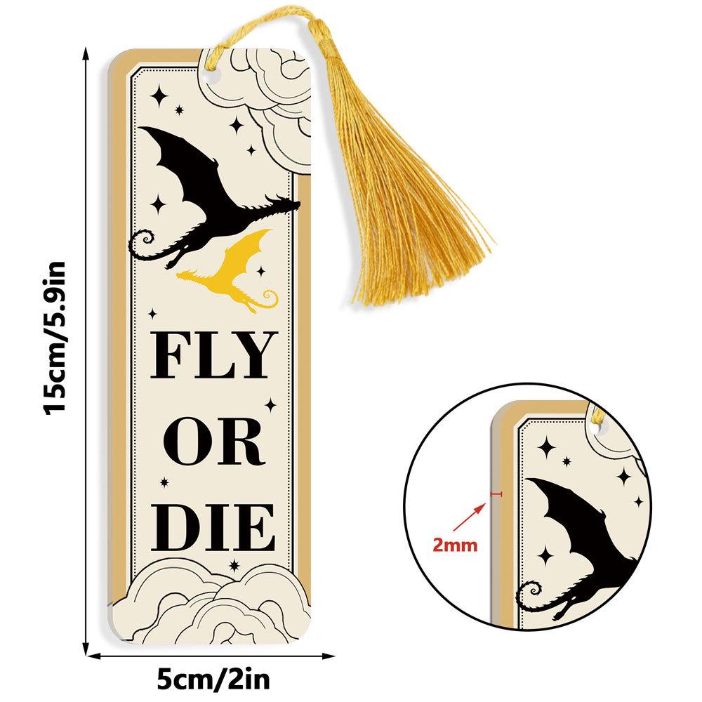 Akrylowa zakładka do książek Smok Czteroskrzydły: Kreatywna i spersonalizowana dekoracja prezentu