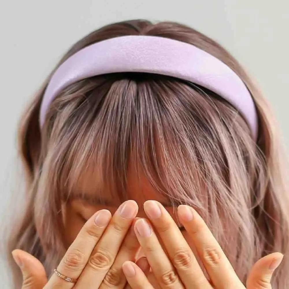 Topmall Pearl Volume Headband Purple Women s Headband Hair Headband Volume Hairband