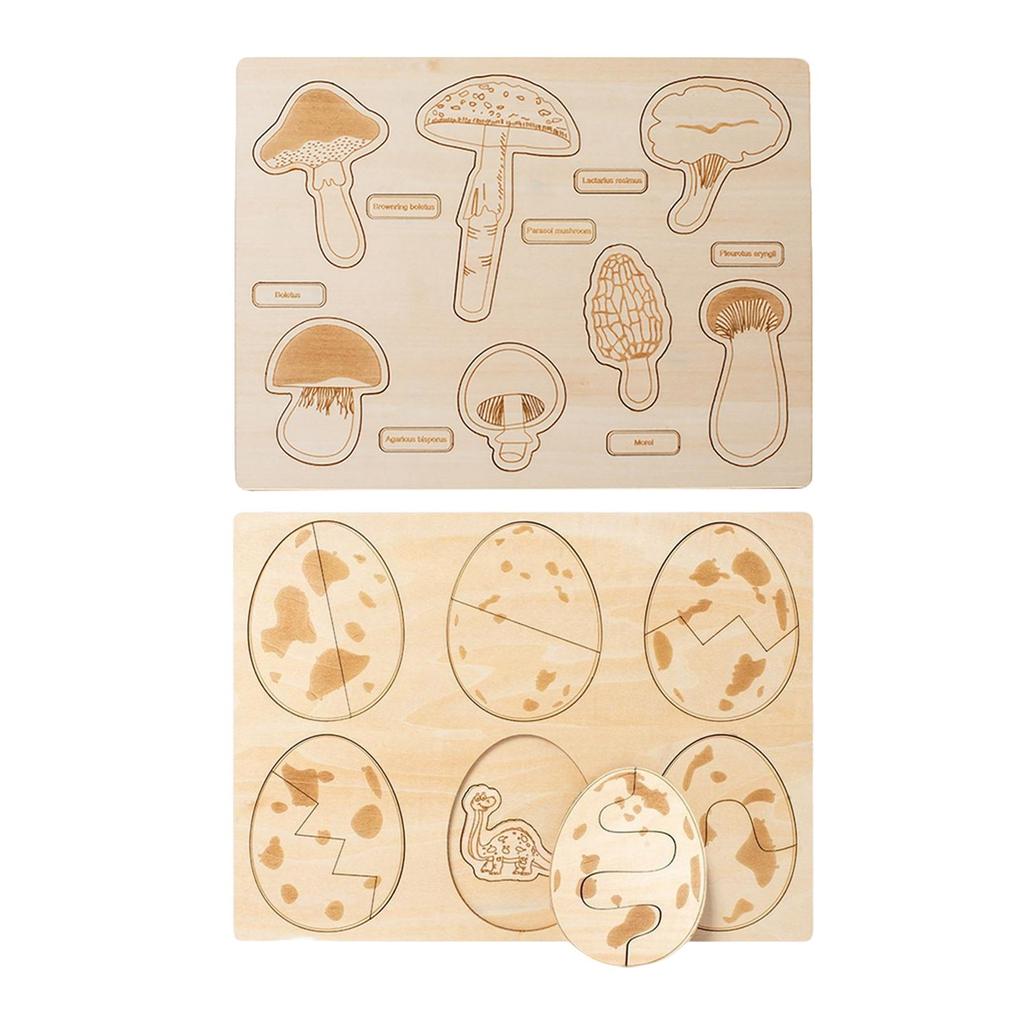 Cycle Puzzles, Wooden Cartoon Montessori Educational for Preschool Learning Aids