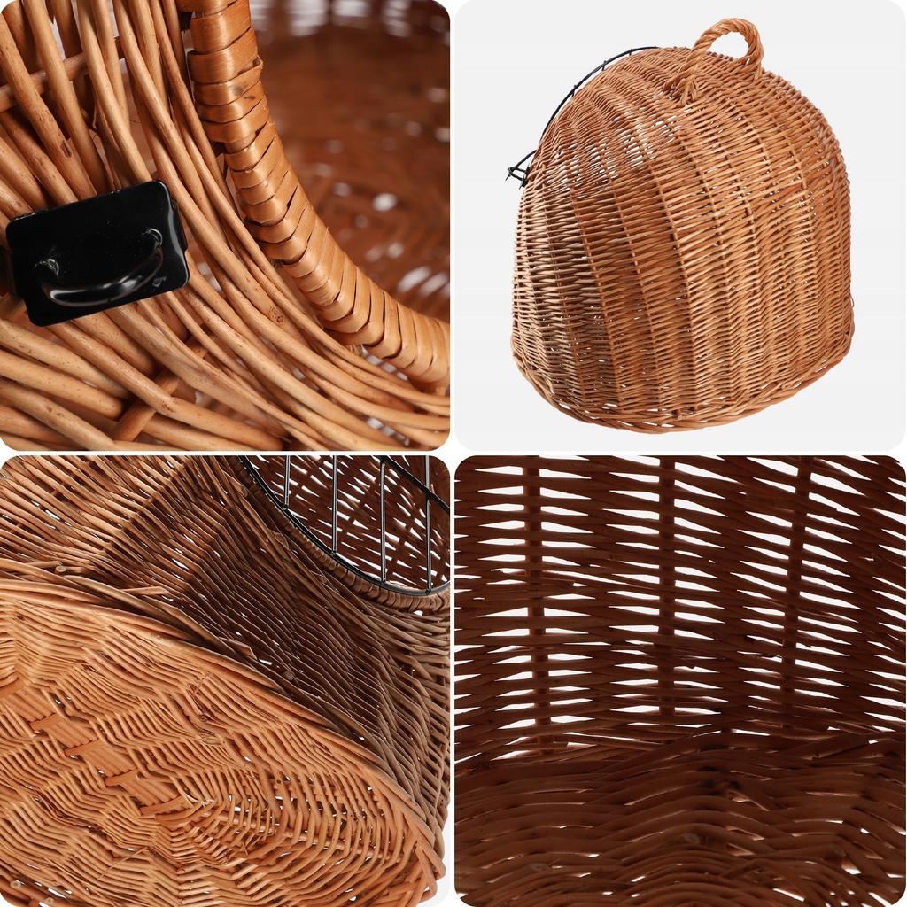 KADAX Weidenkorb-Transportbox für Hund Katze